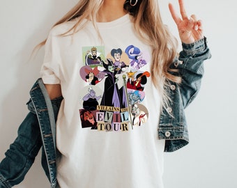 Comfort Colors® Villains The Evil Tour Shirt, Disney Evil Queen Shirt, Disney Shirt, Disney Princess Shirt, Disney Evil Witch Shirt