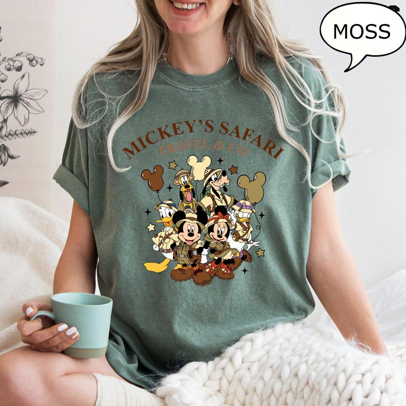 Comfort Colors® Mickey's Safari Travel & Co T-Shirt, Disney Animal Kingdom Shirt, Mickey And Co Safari Shirt, Disney Vacation Shirt image 7