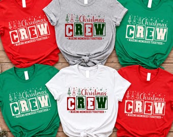 Comfort Colors® Christmas Crew T-Shirt, Family Christmas Shirts, Making Memories Together Holiday Tee