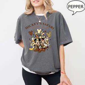 Comfort Colors® Mickey's Safari Travel & Co T-Shirt, Disney Animal Kingdom Shirt, Mickey And Co Safari Shirt, Disney Vacation Shirt image 6