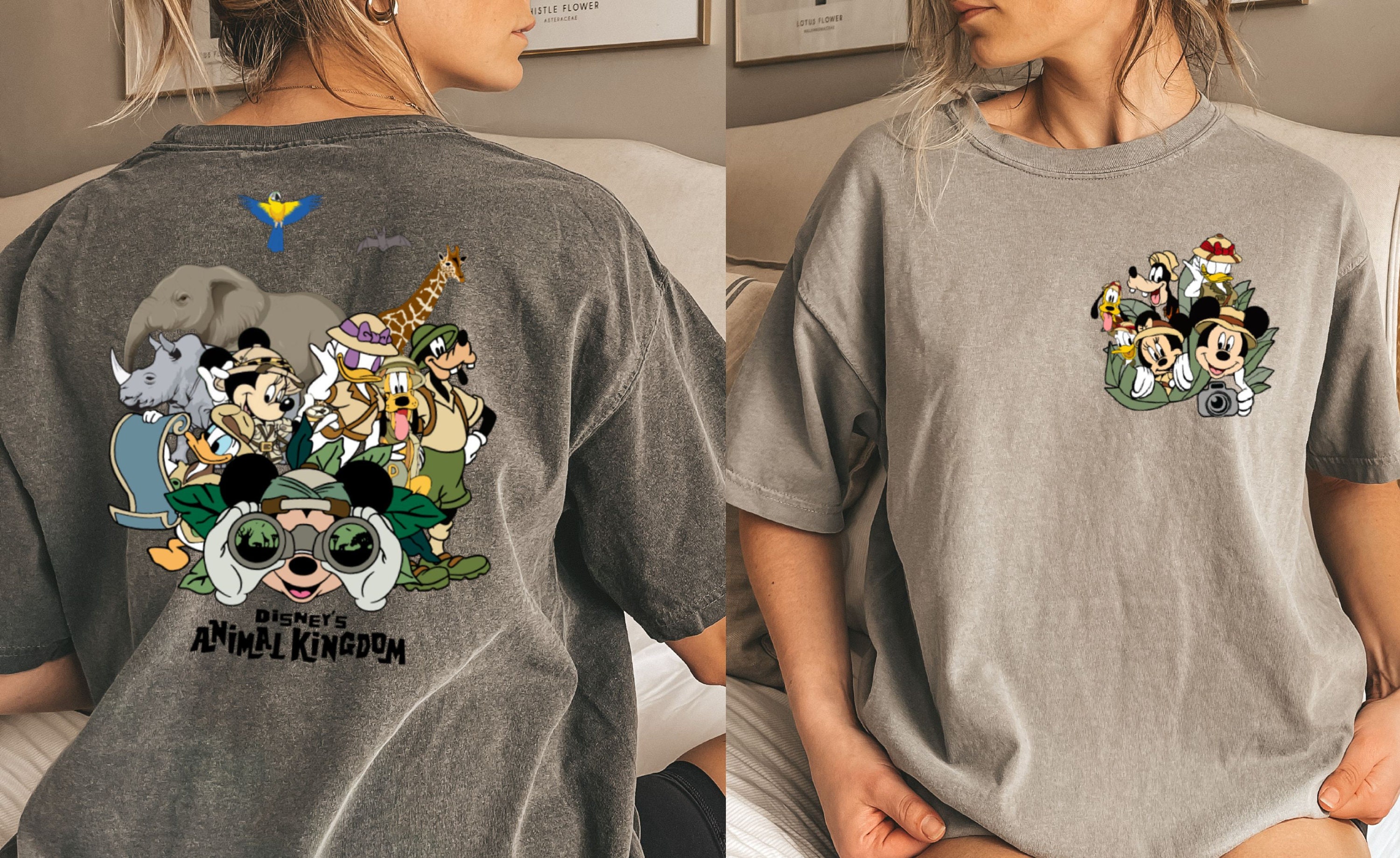 Discover ミッキーと友たち Magic Kingdom メンズ レディース 両面Tシャツ おしゃれディズニー ホリデーギフト Disney Mickey And Friends