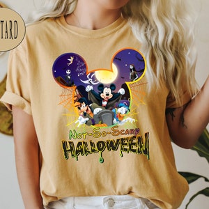 Comfort Colors® Mickey&#39;s Not-So-Scary Halloween Party Shirts, Mickey and Minnie Halloween Family Shirts, Disney Halloween Trip Shirts