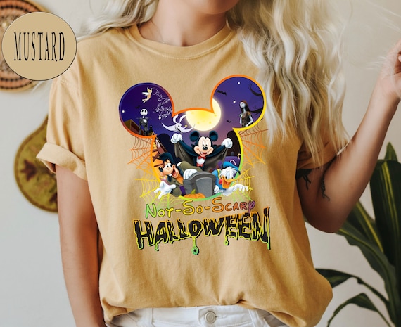 Comfort Colors® Mickey's Not-So-Scary Halloween Party Shirts, Mickey and Minnie Halloween Family Shirts, Disney Halloween Trip Shirts