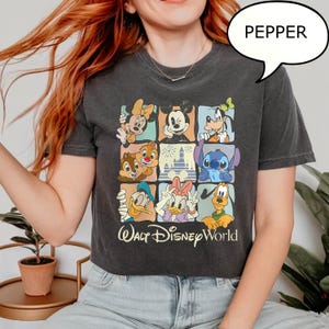 Comfort Colors® Vintage Walt Disney World T-Shirt, Magical Kingdom Shirt, Mickey And Friends Shirt, Stitch Shirt, Chip And Dale Shirt image 4