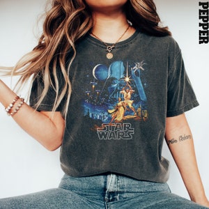 Comfort Colors® Disney Star Wars T-Shirt, Star Wars Shirt, Retro Disney Star Wars Shirt, Retro Star Wars A New Hope Faded, Disneyworld Shirt