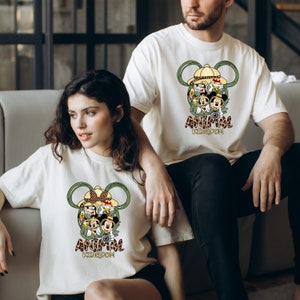Comfort Colors® Mickey and Minnie Animal Kingdom Shirt, Disney Safari Shirt, Disney Couple Tee, Disney Family  Shirt, Disney Trip Shirt