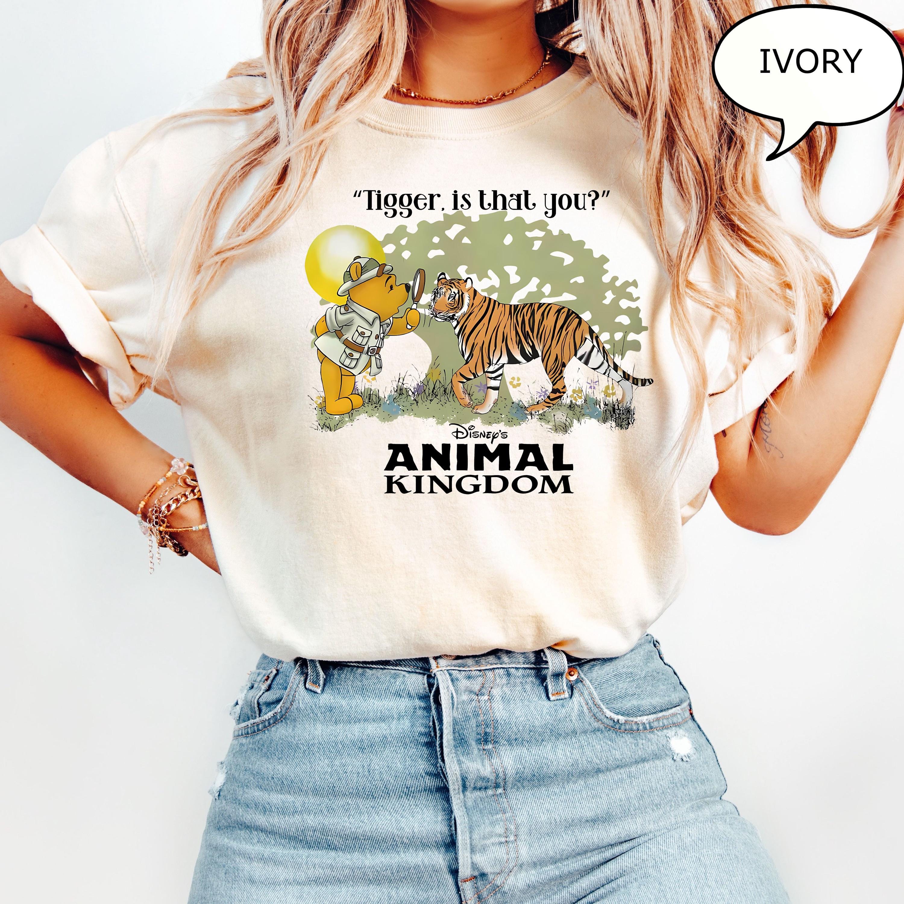 【希少/90s】 WDWサファリプー Tシャツ アニマルキングダム M Comfort Colors® プーさん アニマルキングダム Tシャツ、プーさんと