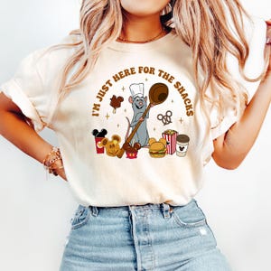 Comfort Colors® T-shirt Disney Remy, shirt Disney Ratatouille, shirt chef-kok Remy, shirt Disney Snacks, shirt Remy Gusteau