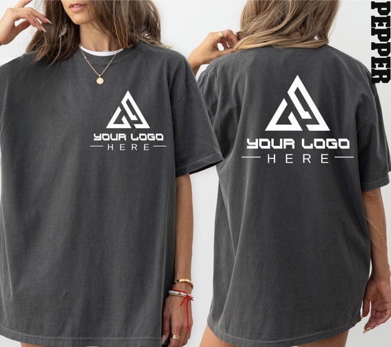 Comfort Colors® Custom Logo Shirt, Custom Logo Back And Front Shirt, Custom Text Photo T-Shirt, Custom Shirt, Personalized Shirt