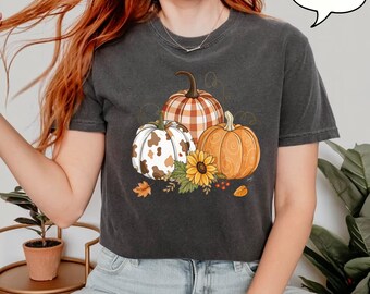 It's Fall Y'all Zucca Leopardo Stampa Ringraziamento Halloween Maglia a Manica