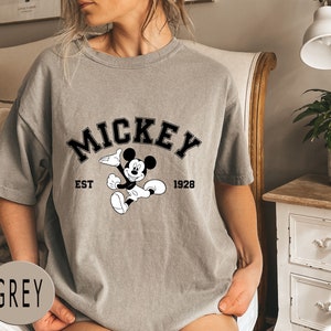 Comfort Colors® Mickey Mouse Est 1928 T-Shirt, Mickey and Friends Shirt, Disneyworld Shirt, Retro Disney Family Matching Trip Shirt