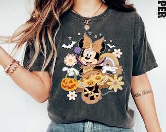 Comfort Colors® Minnie Witch Shirt, Minnie Halloween Shirt, Minnie Mouse Shirt, Autumn Minnie Shirt, Disney Halloween Shirt, Halloween Girl