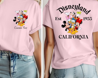 Comfort Colors® Custom Name Disneyland T-Shirt, Disneyland California Shirt, Custom Disneyland Shirt, Mickey And Friends Shirt