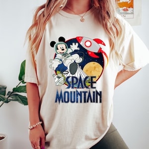 Comfort Colors® Space Mountain Shirt, Mickey T-Shirt, Disney Shirt, Disneyland Shirt, Mickey Mouse Shirt, Disney Vacation Shirt, World Tour