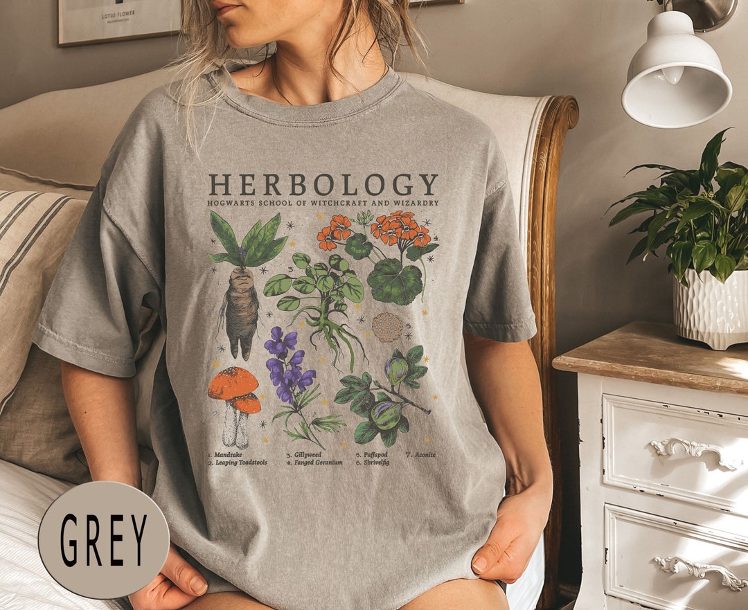 Herbology Comfort Colors® Plants Shirt, Magical Herbs Shirt, Botanical ...