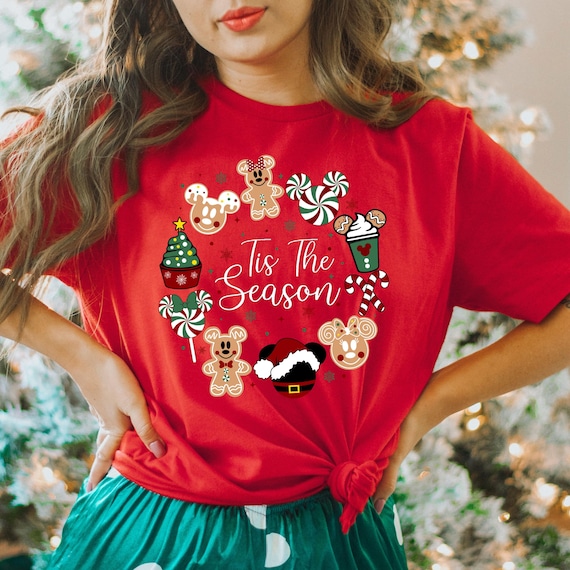Comfort Colors® Gingerbread Cookie Christmas Shirt, Mickey Christmas T-Shirt, Christmas Shirt, Snacking Christmas Shirt