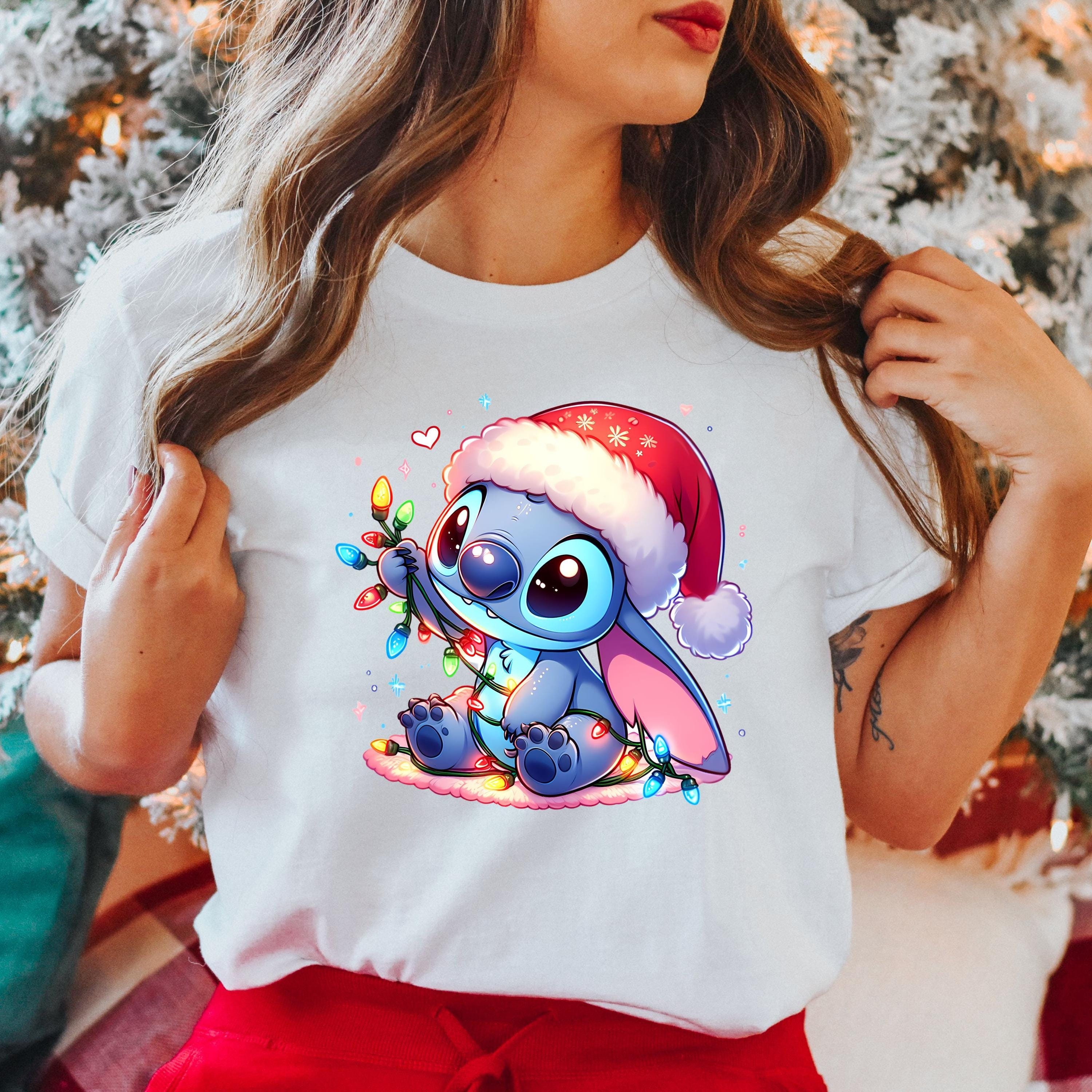 Camisas Navidenas Camisetas Navidad Baratas Stitch Xmas Shirt México