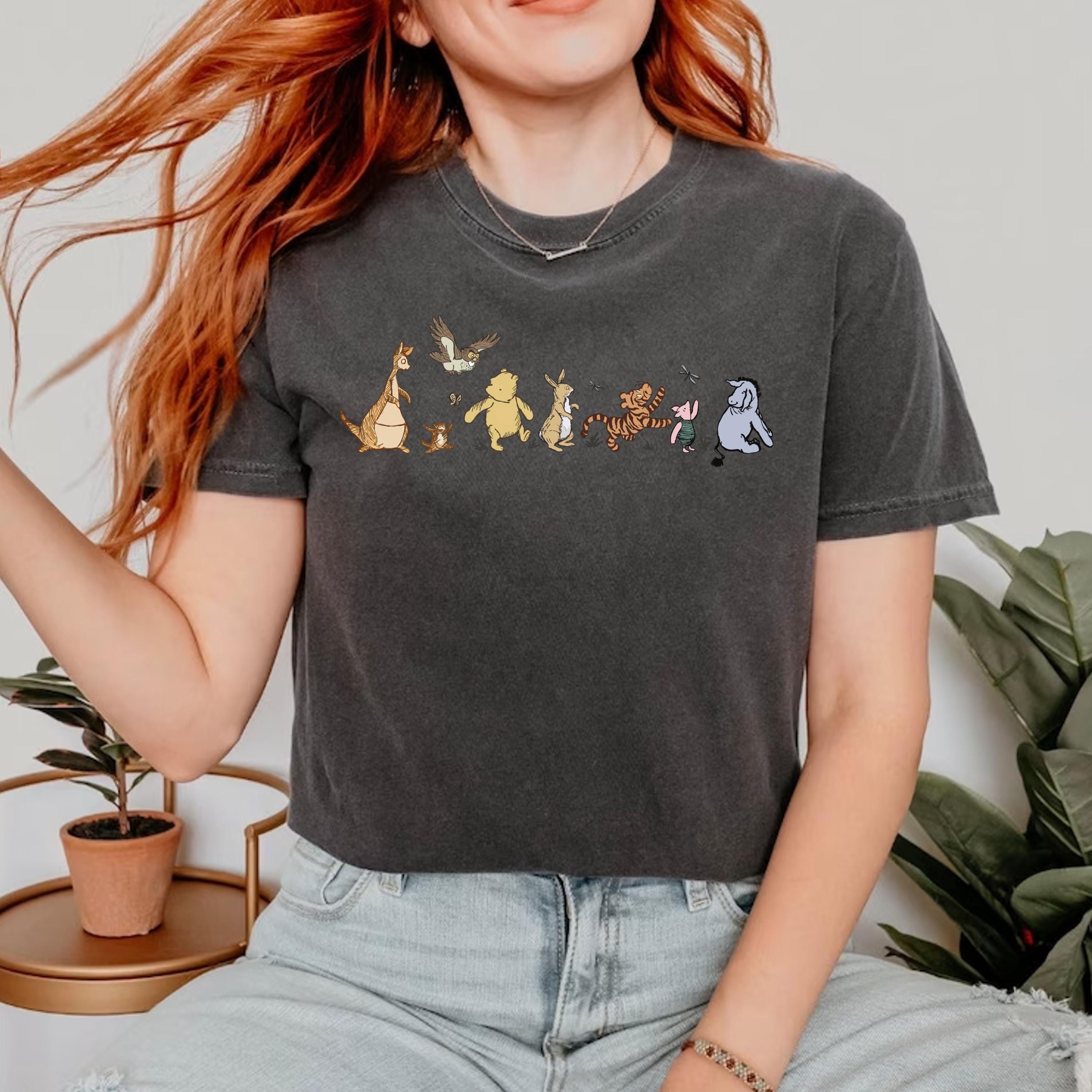 ディズニー ヴィンテージ くまのプーさん Tシャツ 90s USA製 Disneyディズニー Pooh クマのプーさん コットンTシャツ 赤