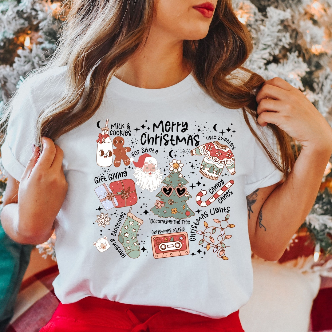 Comfort Colors® クリスマス ミルク クッキー シャツ、面白い