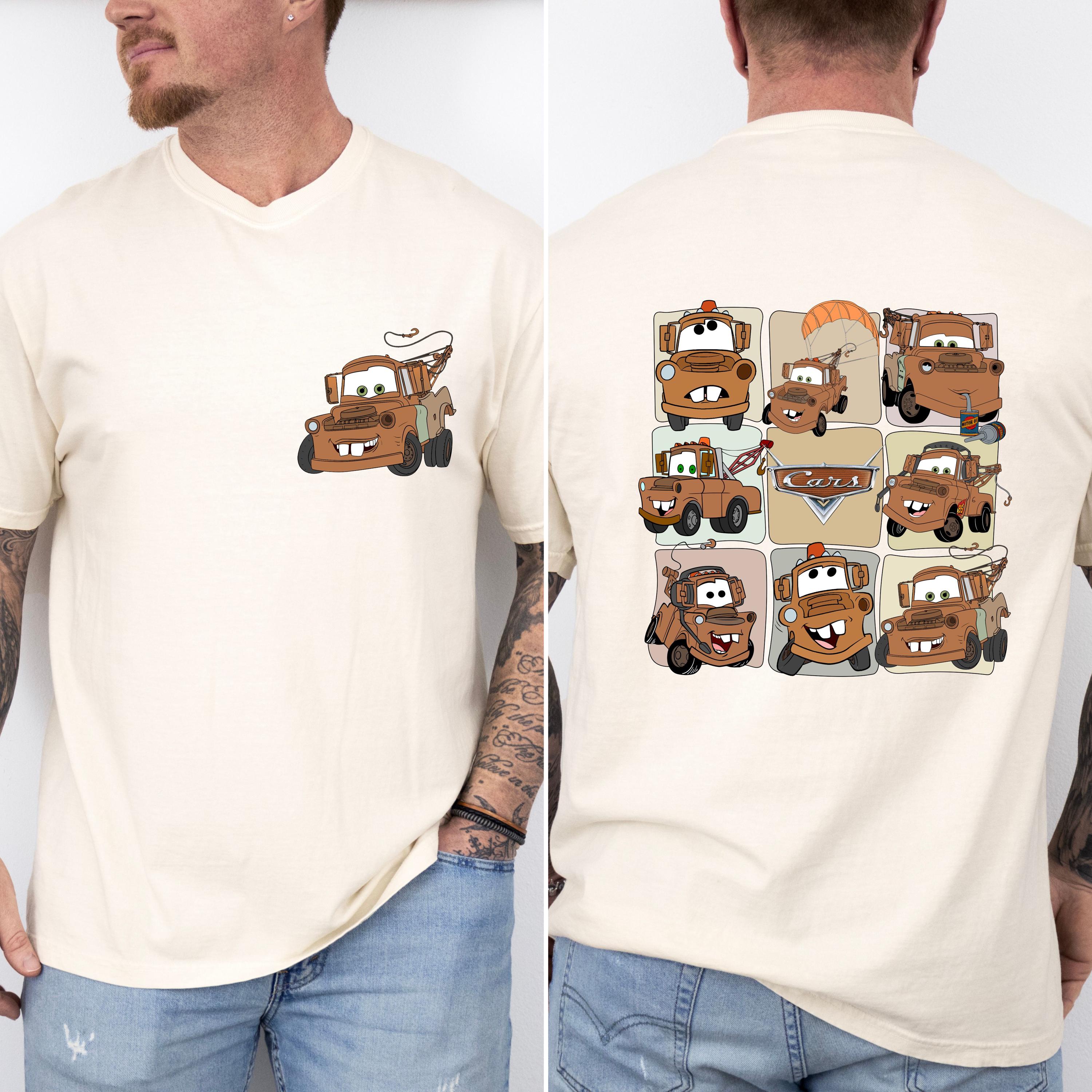 カーズ メンズシャツ Comfort Colors® メーターTシャツ、ディズニー/ピクサー カーズ