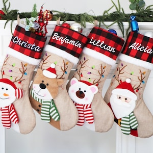 2024 Embroidered Christmas Stocking,,Family Stocking,Monogram Stocking,Custom Christmas stocking,Christmas Gift,Custom Holiday Stockings
