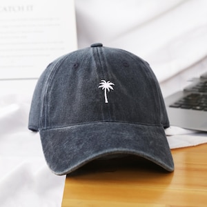 Palm Tree Embroidered Hat, Palm Tree Embroidered Hat, dad hat,Palm Tree Baseball Cap, Beach,Best Friends,Palm Tree Embroidered Hat