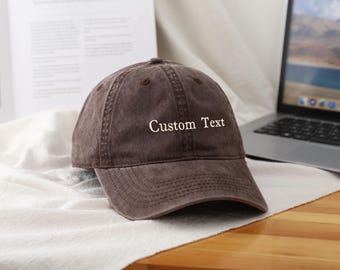 Custom Washed Dad Hat Embroidered Dad Cap Unstructured Gym Cap Bachelor Party Bachelorette Party Gift Adjustable cap business merch,hats