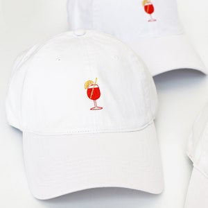 Aperol Spritz Embroidered Baseball Cap, Aperol Spritz Lover Gift, Cute Embroidered Hat, Embroidery Baseball Hat Women,Aperol Spritz Dad Hat
