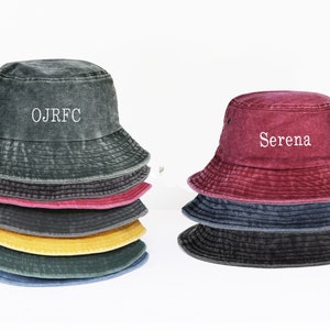 Personalized Embroidered Bucket Hat,Customized Summer Hat,Maid of Honor Favor,Party Favors,/ Custom Logo Bucket Hat / Fathers Day gift