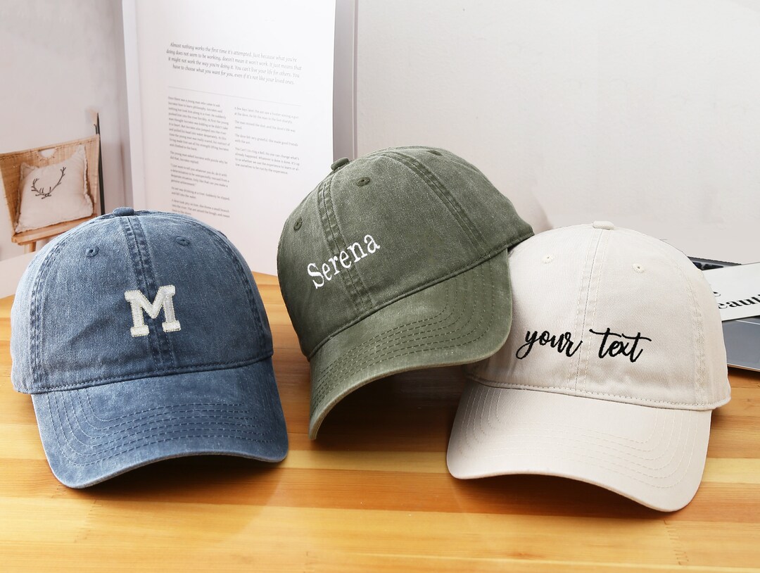 Custom Embroidered Hat,personalized Dad Cap,embroidery Logo Baseball ...