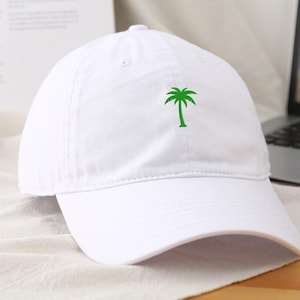 Palm Tree Embroidered Hat, Palm Tree Embroidered Hat, dad hat,Palm Tree Baseball Cap, Beach,Best Friends,Palm Tree Embroidered Hat