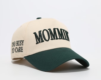 Gorra de béisbol bordada Mommin - gorra de camionero Mommin, gorra de mamá de moda minimalista - linda gorra casual, regalo de mamá de moda - linda gorra de maternidad