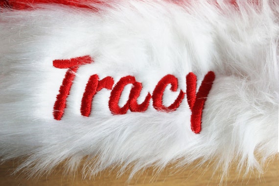 Personalized Embroidered Santa Hat: Custom Christmas Hat