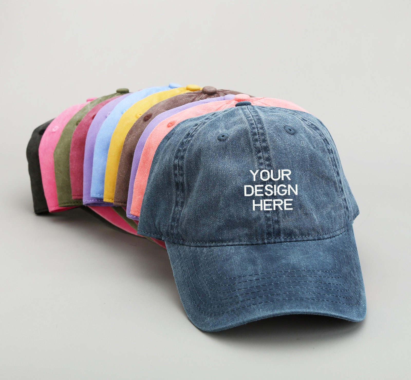 Happy Face Embroidered Cotton Baseball Cap, Stylish Casual Trendy Happy ...