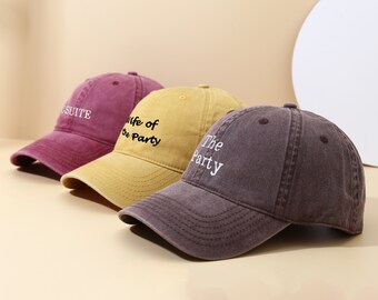 Custom Embroidered Baseball Cap: Personalized Logo, Bachelorette Party Hats