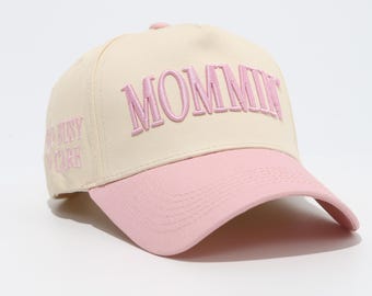 Gorra de béisbol bordada Mommin - gorra de camionero Mommin, gorra de mamá de moda minimalista - linda gorra casual, regalo de mamá de moda - linda gorra de maternidad