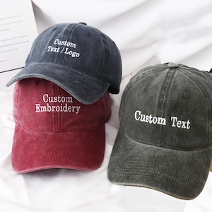 Embroidered Hat Personalized Dad Cap Embroidery Logo Baseball Hat Bachelorette Hats Custom Caps Sorority Hat Unisex Baseball Cap Text Hat