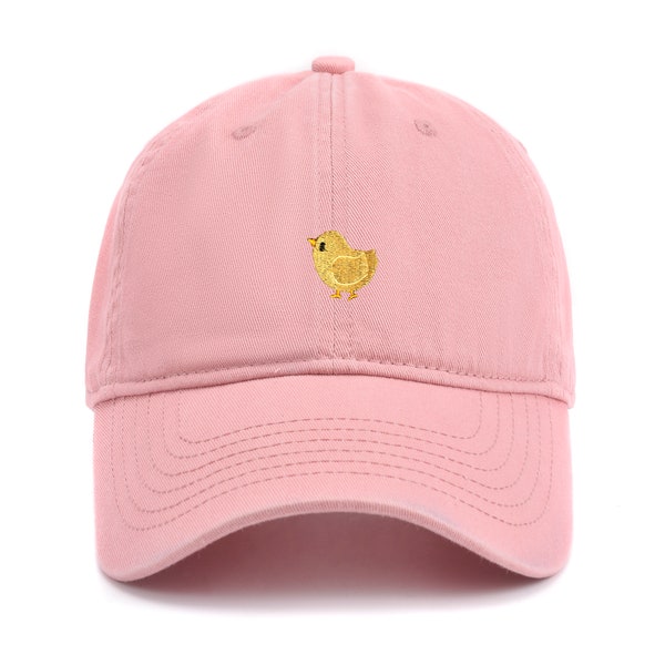 Baby Chick Baseball Cap Embroidered Cotton Adjustable Dad Hat,Embroidered Hats,Personalized Dad Cap,Custom Embroidered Hat,Embroidered Hat