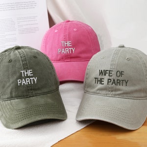 The Party Hats, Party Vibes, Baseball Caps,Wife Of The Party,The Party Hats,Party Vibes, Hats,Birthday Hats,Wife of the party,The Party
