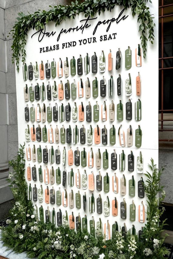 Library Wedding Bookmark Seating Chart Wall | Escort Card Wall