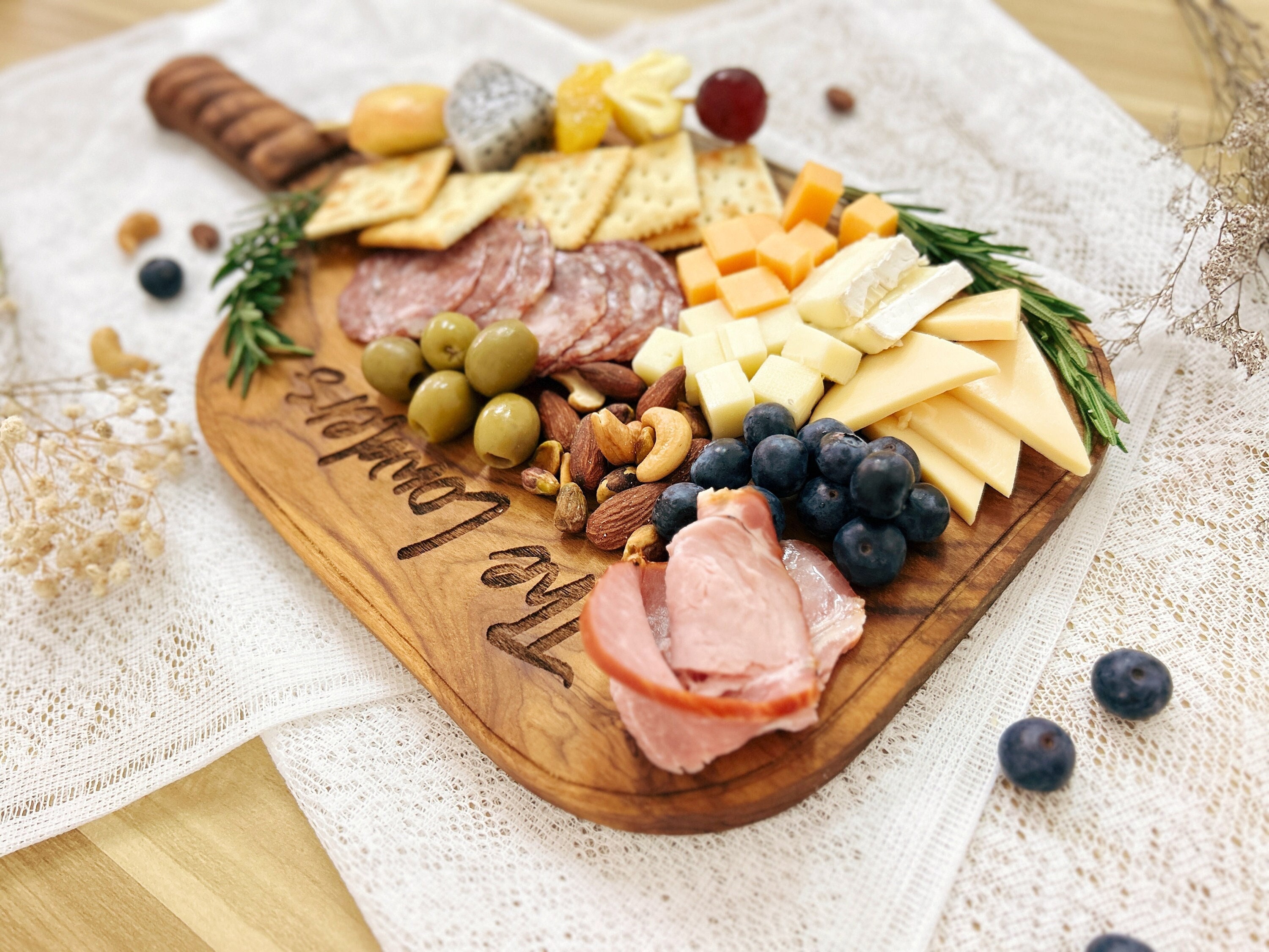 Artisanal Teak Charcuterie, Cutting, Cheese & Bread Board, Handmade,  16x12x1, for Slicing, Dicing & Food Serving