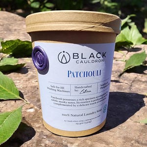 Patchouli Laundry Soap Powder 19.4oz - fully compostable packaging!!