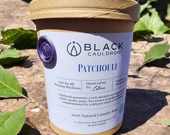 Patchouli Laundry Soap Powder 19.4oz - fully compostable packaging!!