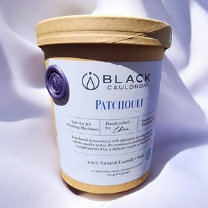 Patchouli Laundry Soap Powder 19.4oz - fully compostable packaging!! image 4