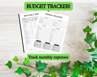 Budgeting, Budget Planner, Budget Tracker, Income Tracker, Expense Tracker, Money Management, Digital Download, Printable, PDF