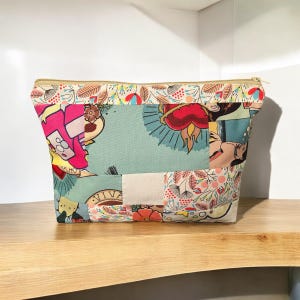 Makeup bag Patchwork Unique Cosmetic bag