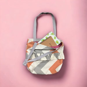 Tote Bag Orange/Grey Shopping bag