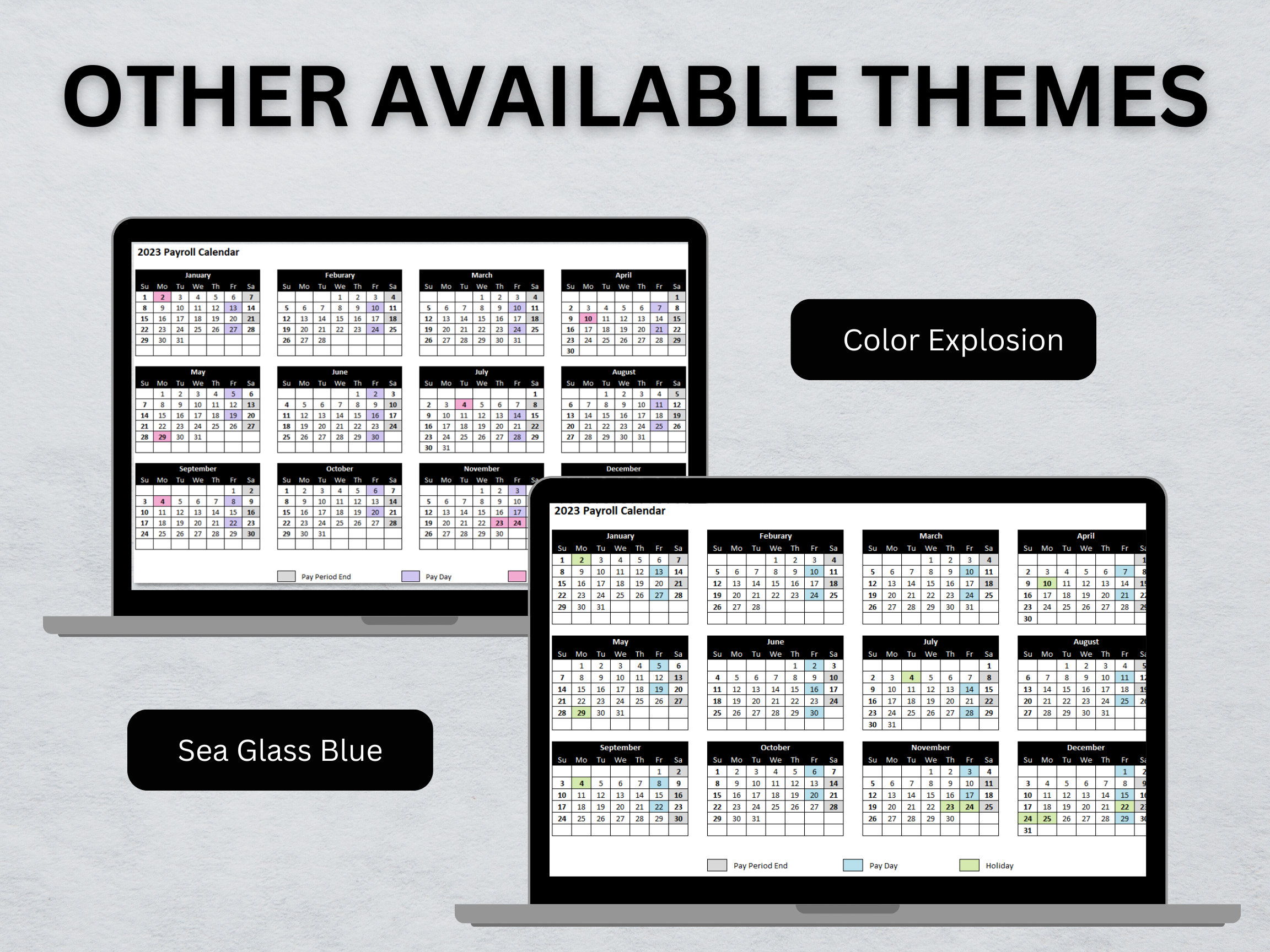 Employee Pay Schedule, Employee Pay Statement, Invoice Template