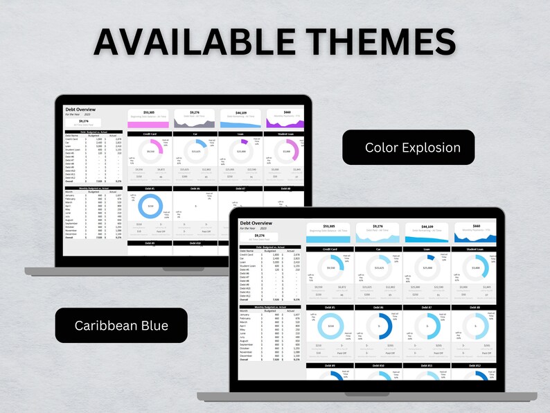 Debt Repayment Budget Spreadsheet Excel Budget Template Etsy