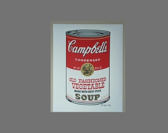 Andy WARHOL - Campbell&#39;s Soup Cans - Old Fashioned Vegetable